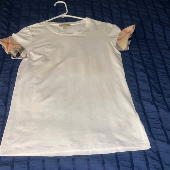Authentic Burberry
Cotton round-collar checked cuff T-shirt - Picture 1 of 6